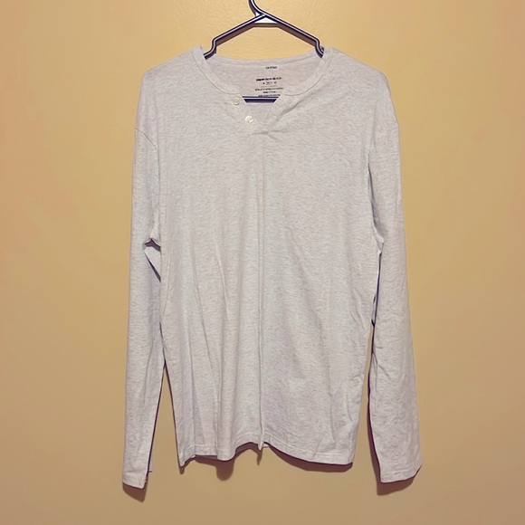 M Men Casual Slim Fit Basic Long Sleeve Fashion T-shirt Summer Stretchy Cotton - Picture 4 of 13